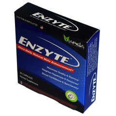 Enzyte morning-routine scene illustrating daily use of the supplement