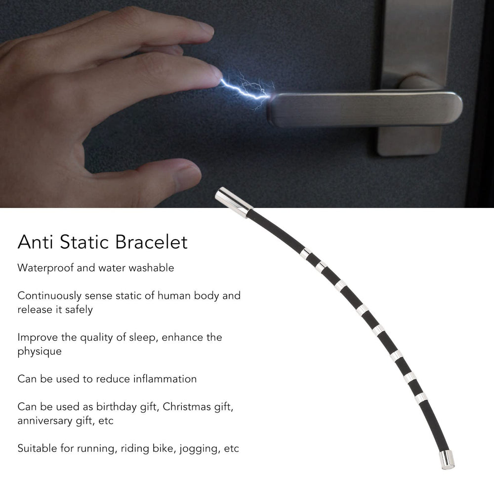 Easy to wear ENZZ anti-static bracelet with secure, comfortable fit