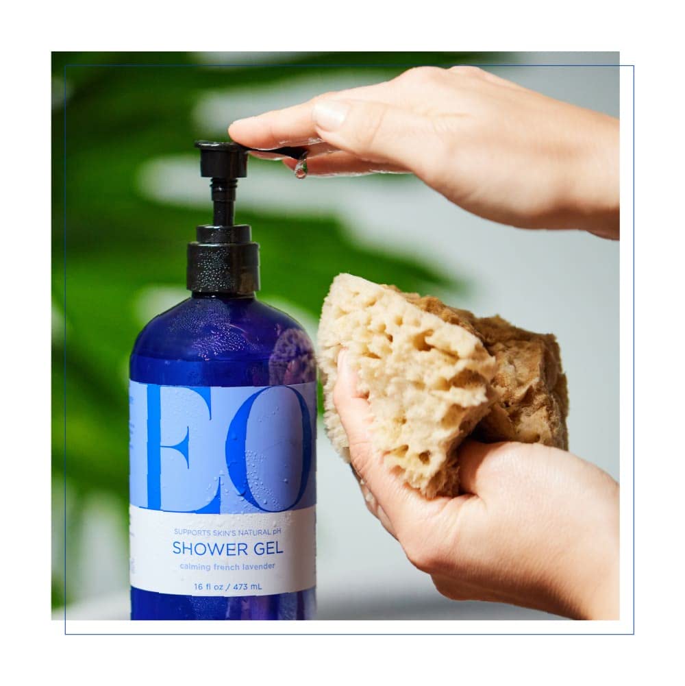 EO natural soft suds image shows gentle cleansing suitable for sensitive skin.