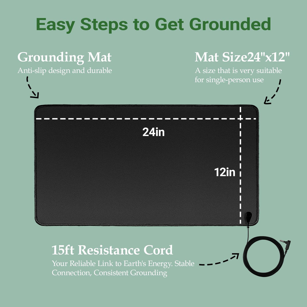 EOHELGRO Grounding Mat on a table demonstrating versatile home use