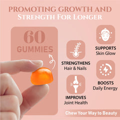 Epigenetic Wellness collagen gummies texture close-up signals tasty, convenient supplementation.