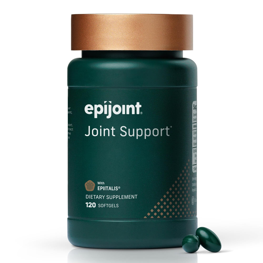 EPIJOINT bottle front shows movement-support for daily flexibility.