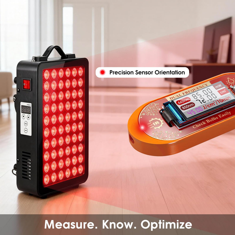 Epinuo real-time irradiance reading to verify light output