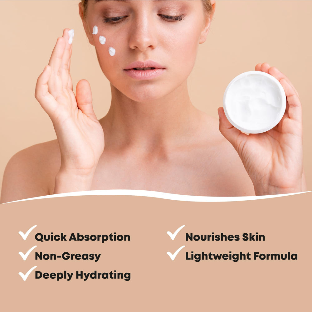Close-up of EpixCare Magnesium Cream texture showing deep hydration.