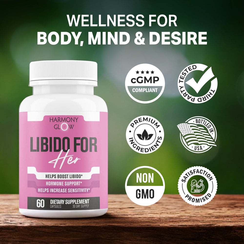 EPN Libido for HER packaging and label emphasizing natural, safe formulation.