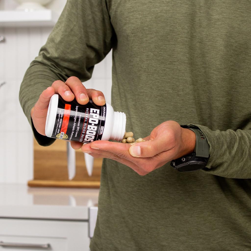 Athletic-focused bottle image suggesting potential VO2 max and performance support.
