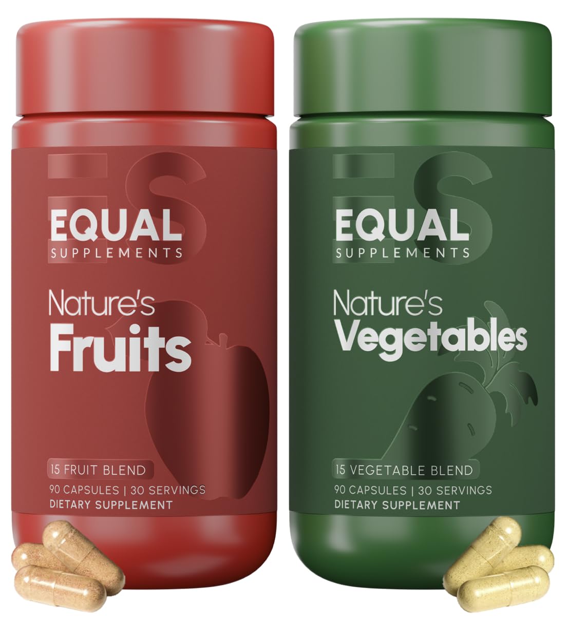 Equal Supplements Fruits and Vegetables bottle for easy daily nutrition