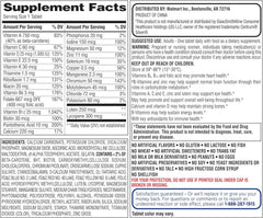 Equate Mature Adult 50+ bottle back shows 400 count for long-term daily use