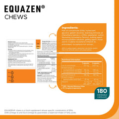 Equazen Eye Q Chews texture close-up, soft chew for easy daily consumption.