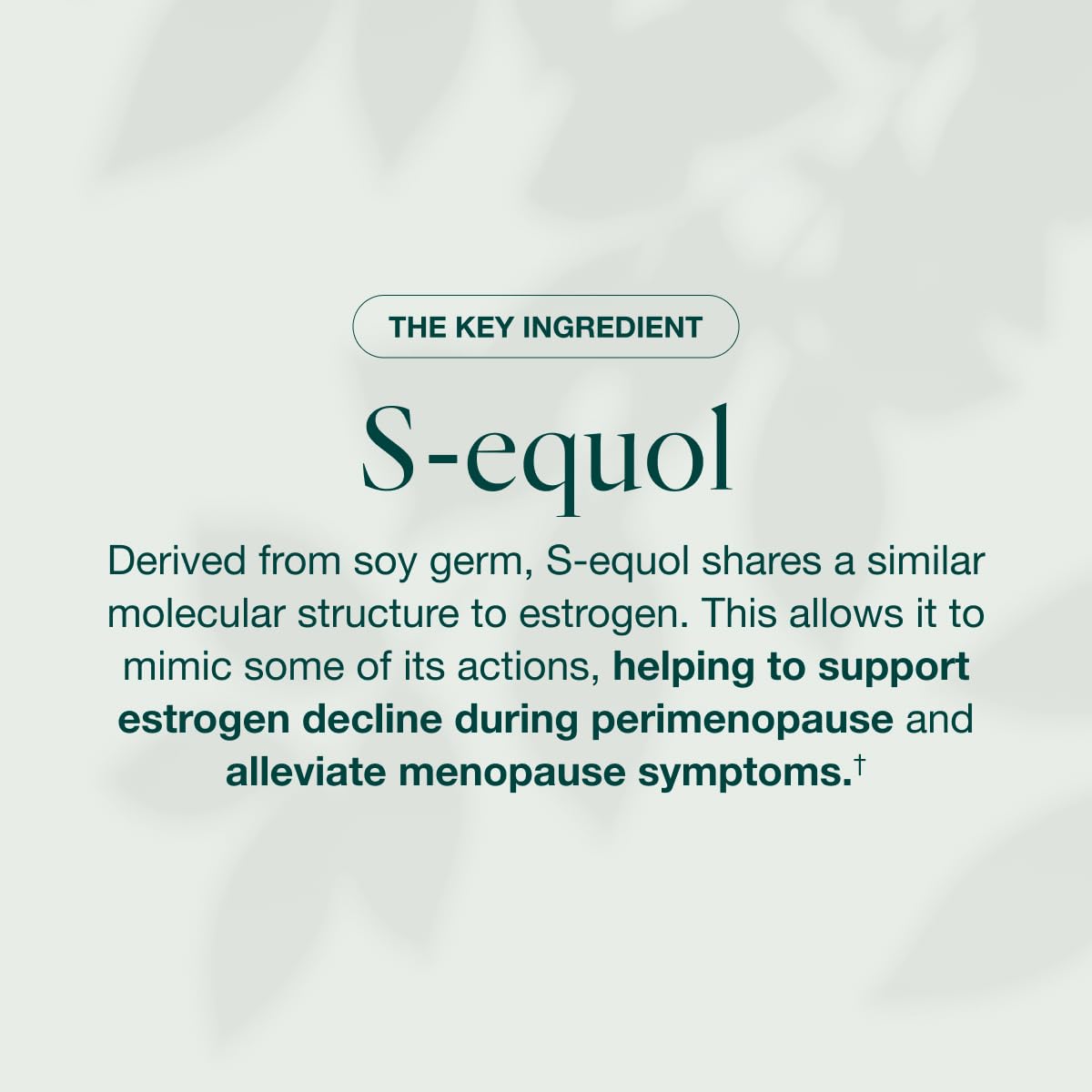 Equelle box packaging for hormone-free menopause support.