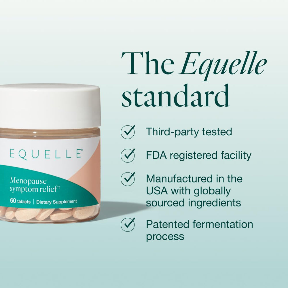 Equelle sleep scene suggesting a restful night and comfort during menopause.