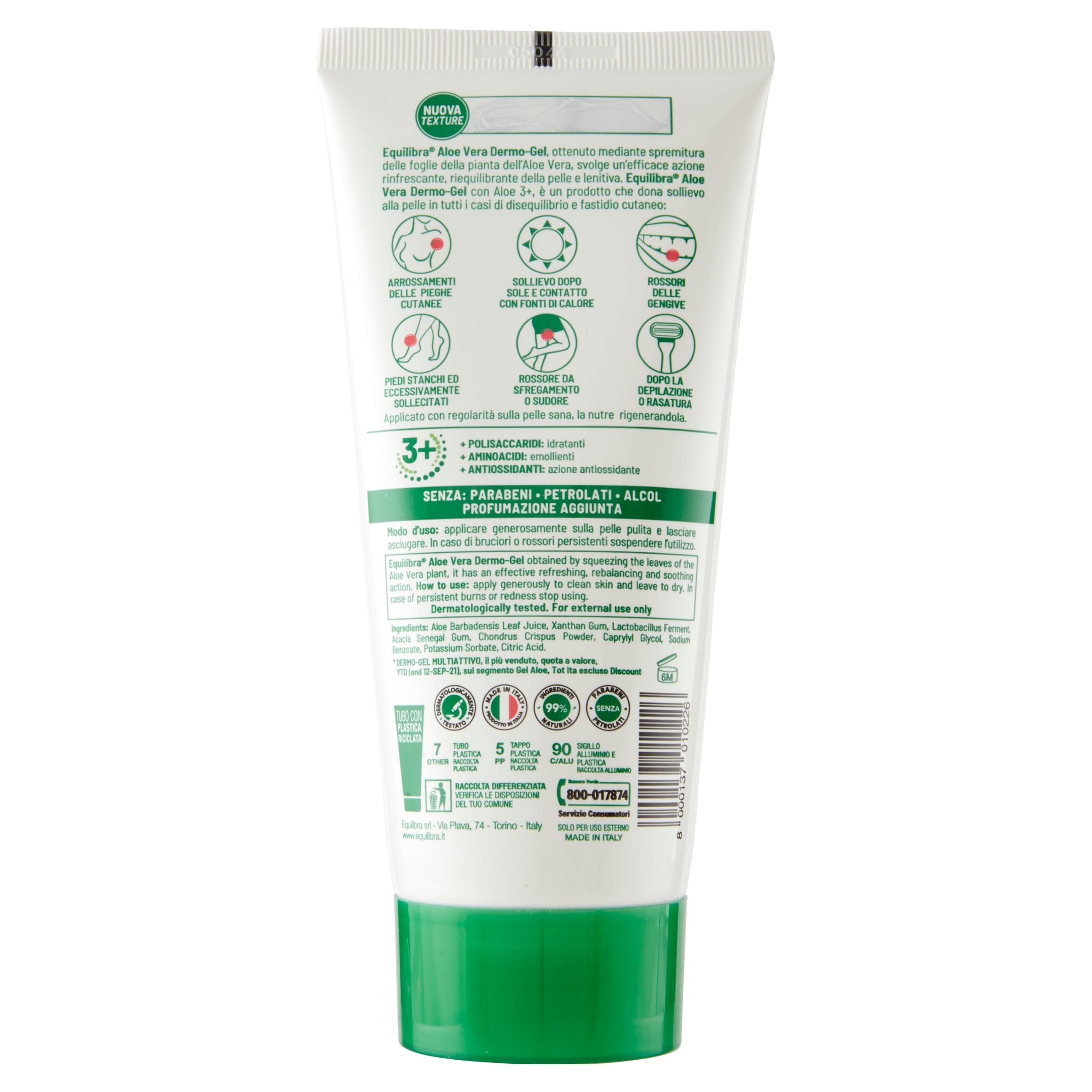 Packaging box with Made in Italy label communicates authentic quality.