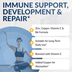 Equilife Balanced Zinc vegan gluten-free badge signals dietary compatibility.