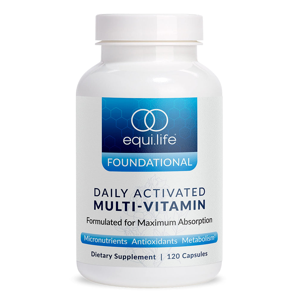 Equilife Daily Activated Multivitamin bottle front view for complete daily nutrition