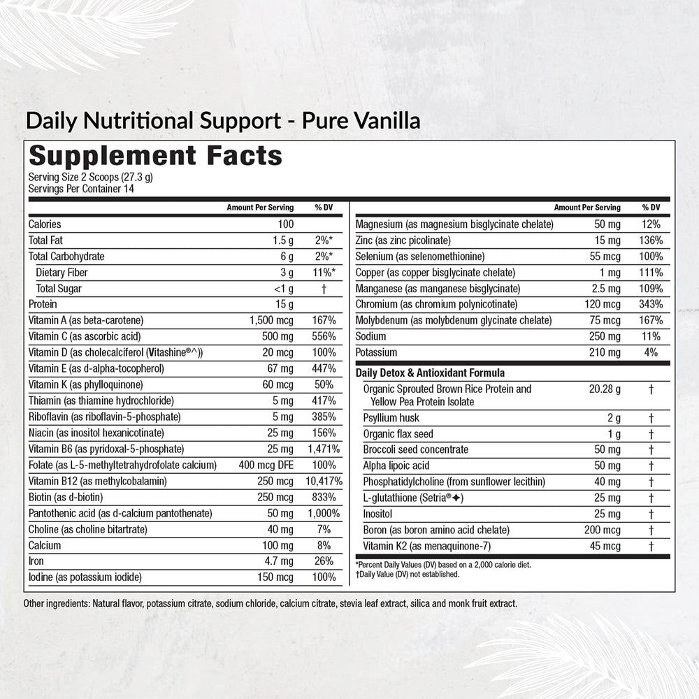 Equilife vanilla plant protein powder for plant based meals and sustained energy.