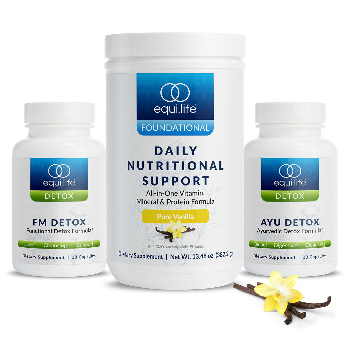 Equilife Dr. Cabral Detox vanilla shake for plant-based daily nourishment