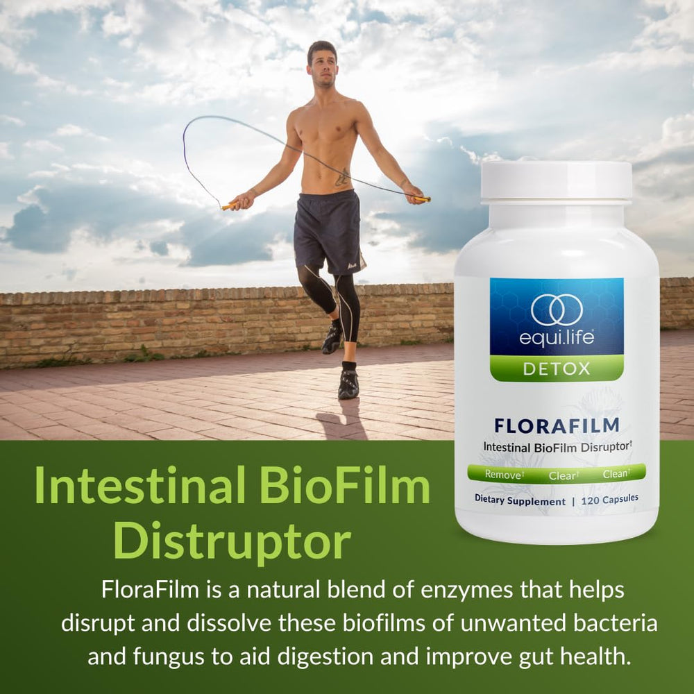 Equilife Florafilm packaging highlights non-GMO gluten-free ingredients