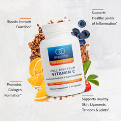Equilife vitamin C capsules close-up to show convenient once-daily dose.