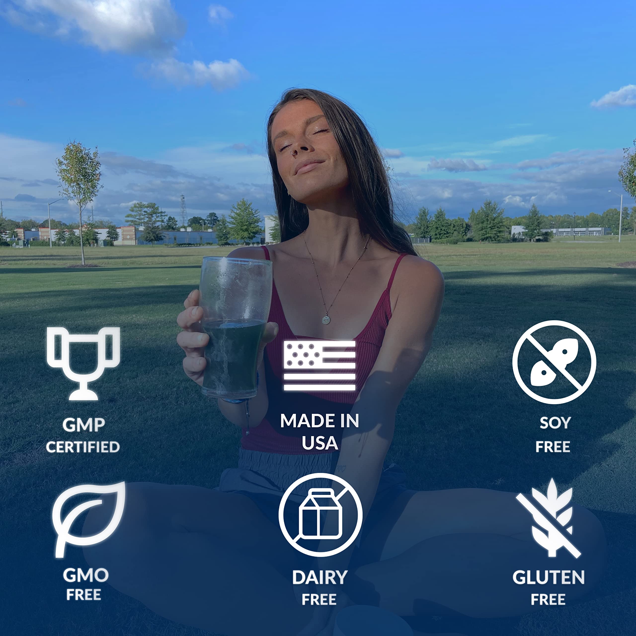 Gluten-free, soy-free, and dairy-free formulation for dietary needs.