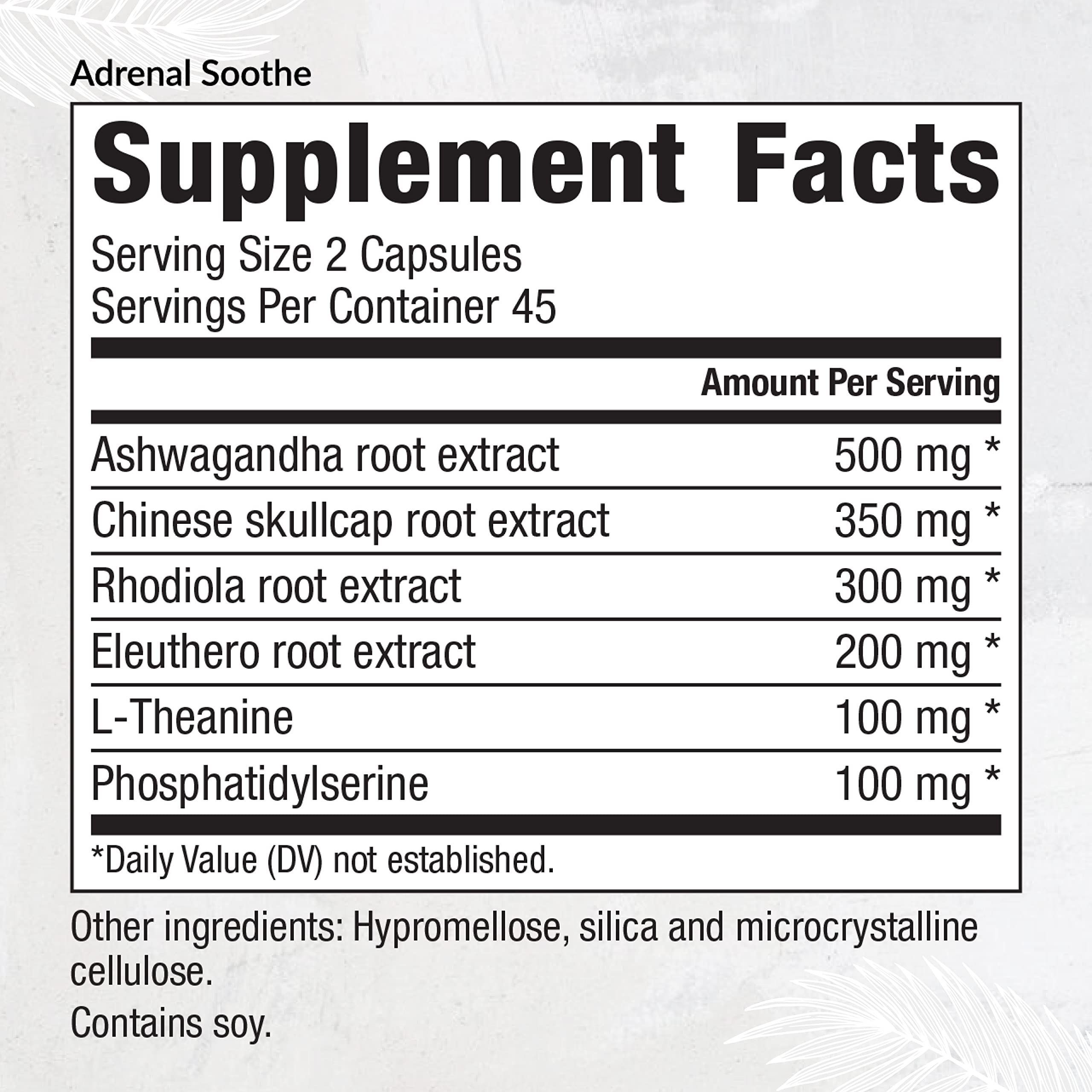 Equilife Herbal Support label detail highlights key ingredients for daily wellness.