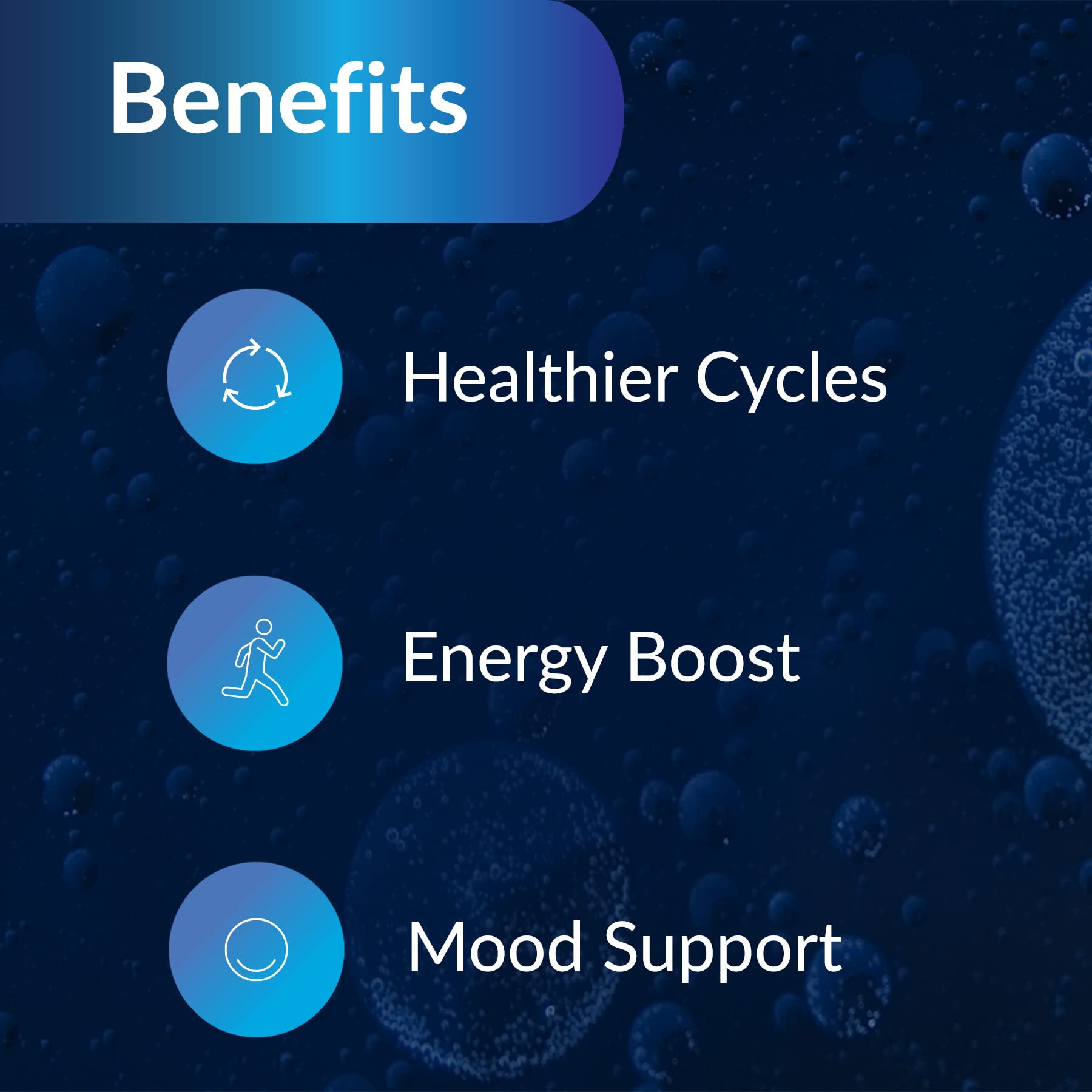 Equilife Hormone Balance backed by Black Cohosh for inner balance.