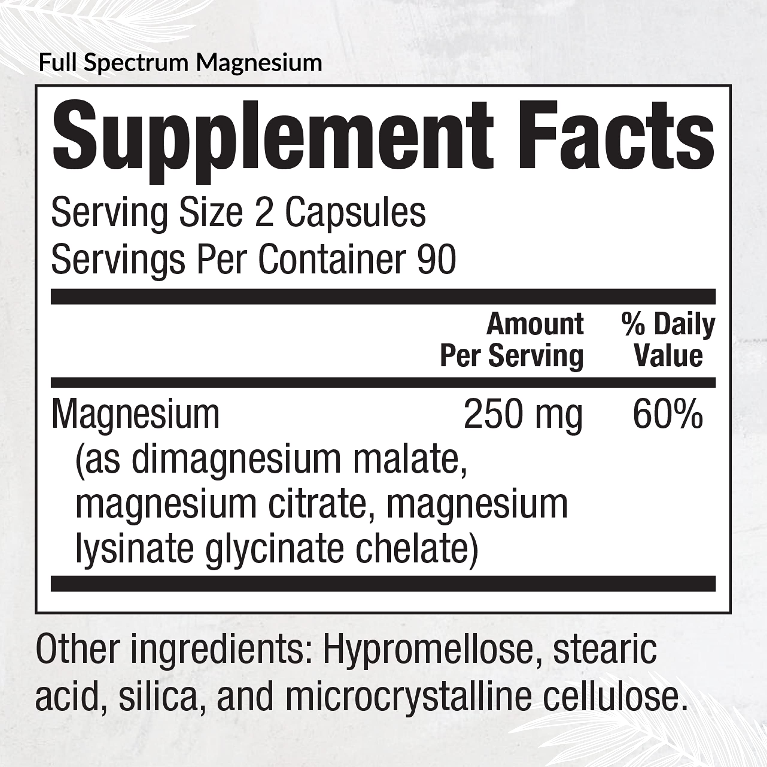 Equilife magnesium citrate capsules shown on bottle for easy daily intake.