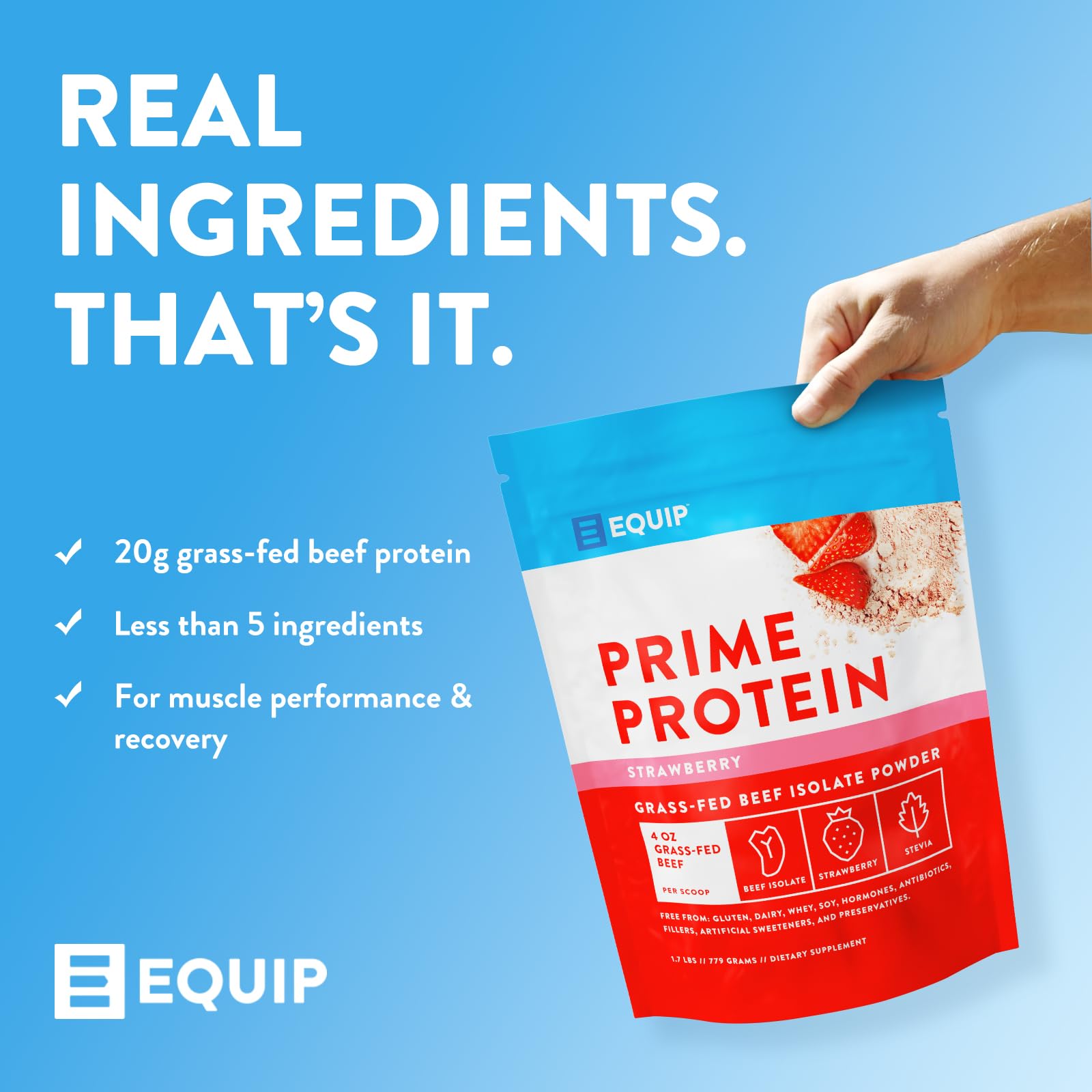 Equip Prime Protein Powder dessert idea suggests a healthy, tasty protein boost.
