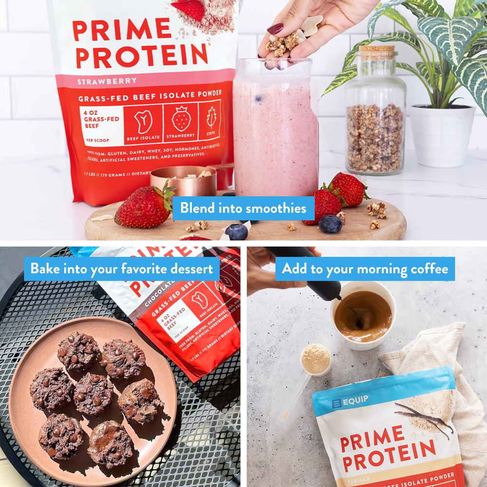 Equip Prime Protein Powder post-workout shake idea for quick recovery and nourishment.