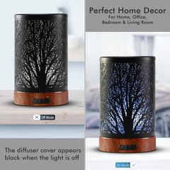 EQUSUPRO diffuser with seven color LED lights for ambiance