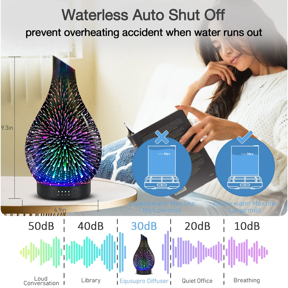 EQUSUPRO diffuser for home, office, and yoga ambience