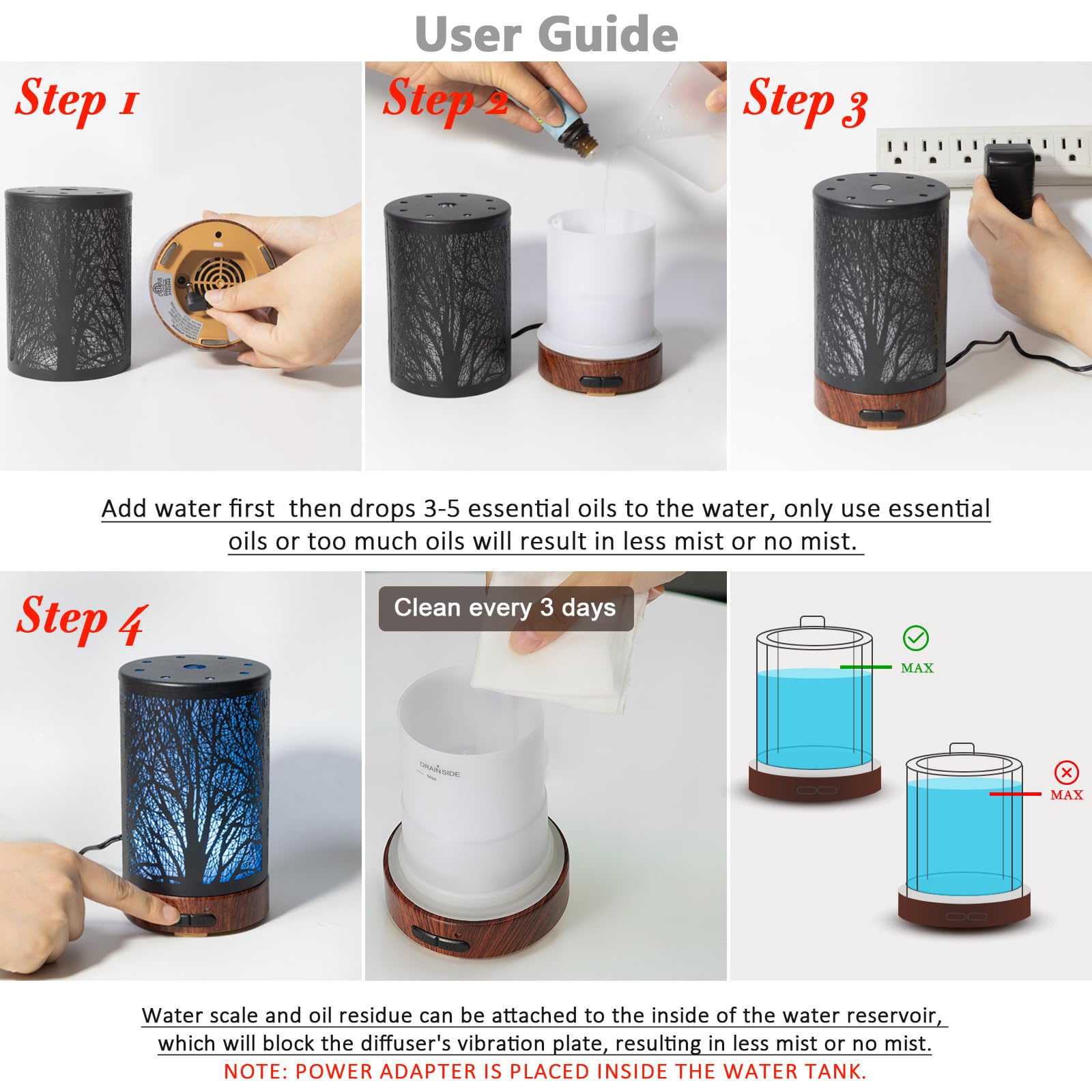 EQUSUPRO diffuser creating spa-like ambiance in a room