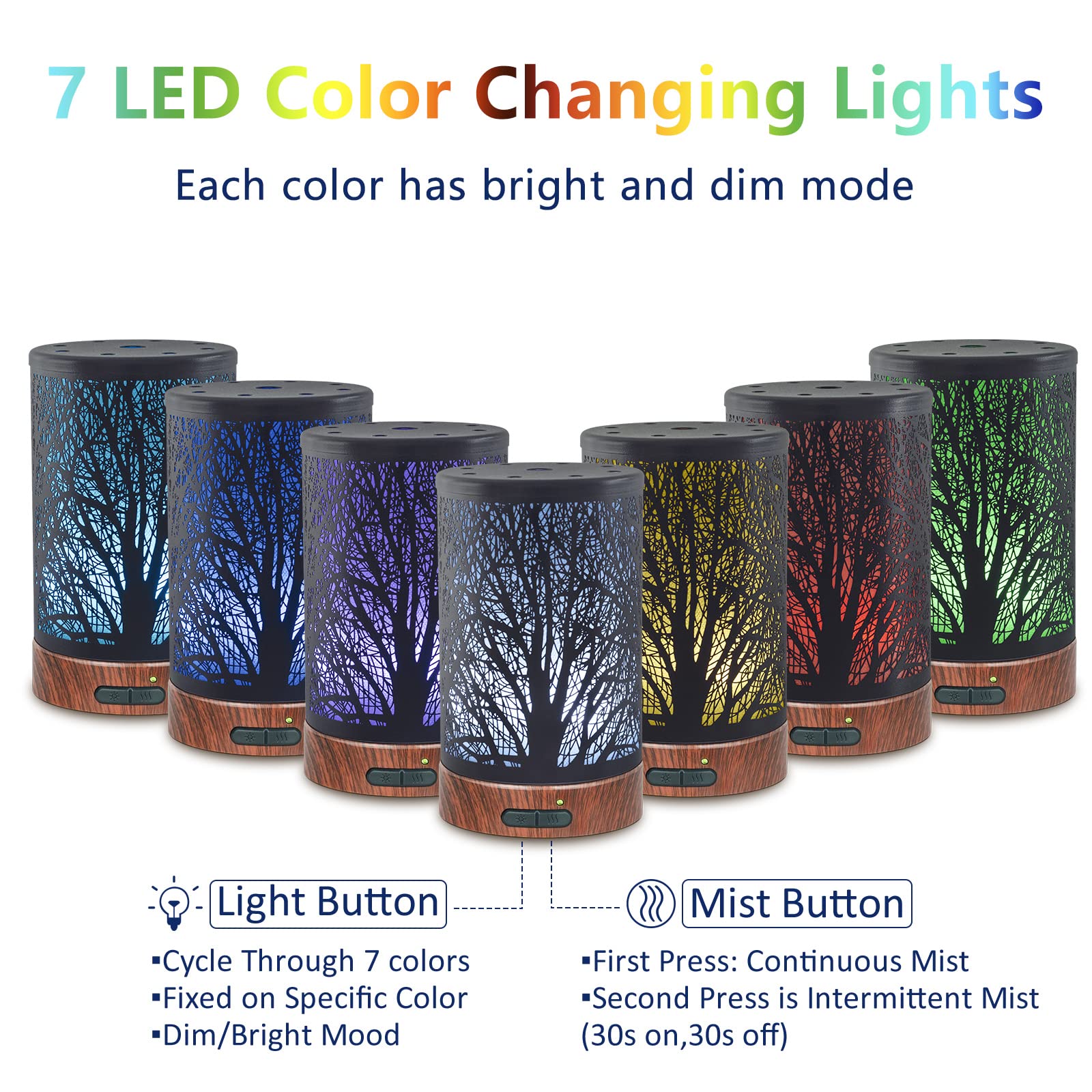 EQUSUPRO ultrasonic diffuser emitting quiet cool mist