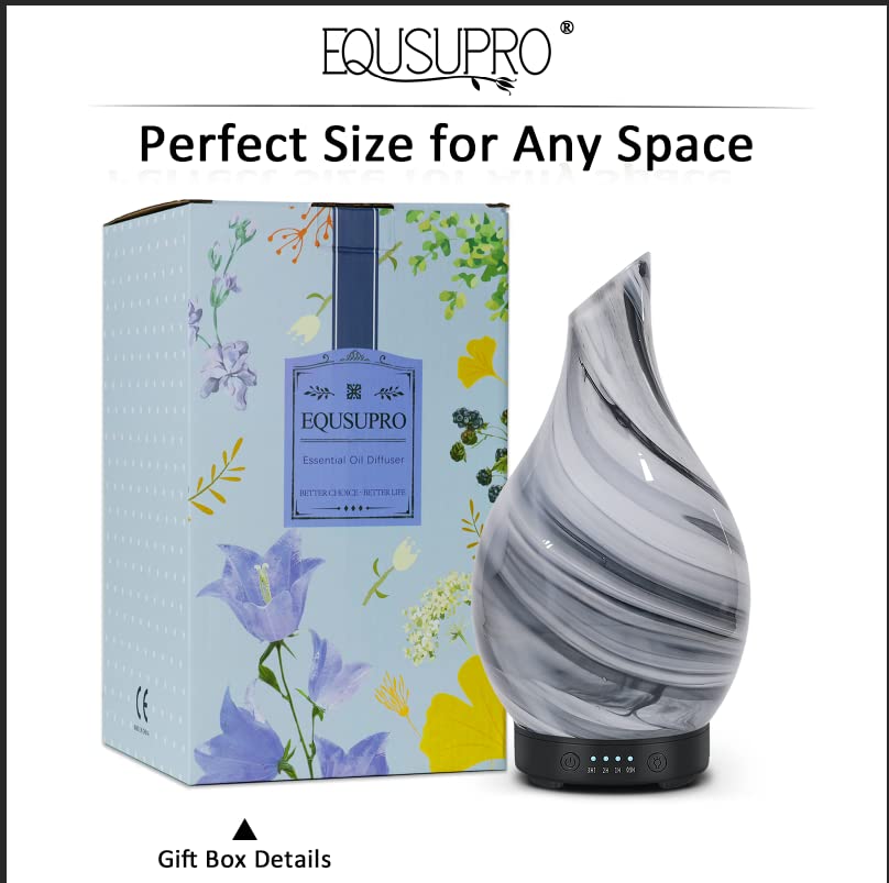 EQUSUPRO diffuser uses quiet ultrasonic technology for sleep-friendly operation.
