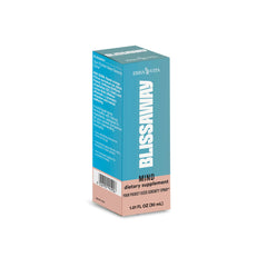 Erba Vita Blissaway Mind bottle spray showcases convenient sublingual use for calm moments.