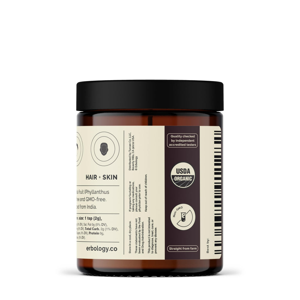Erbology Amla Powder blends into smoothies for a vitamin-C boost