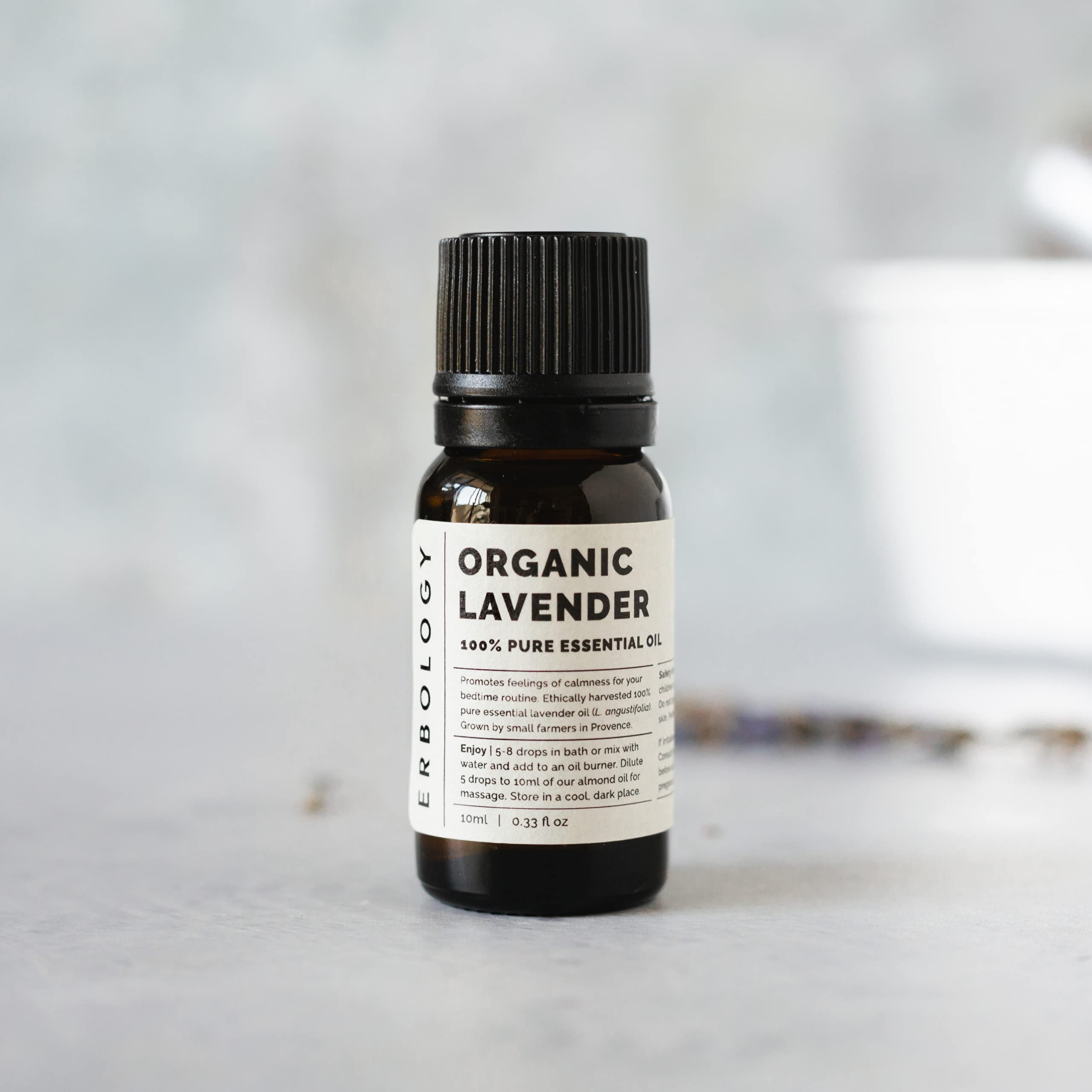 Erbology lavender oil bath drops for soothing, spa-like at-home relaxation
