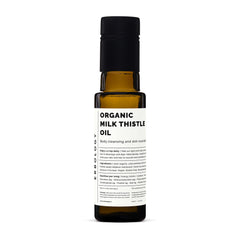 Erbology Milk Thistle Oil bottle to elevate dressings with a premium organic touch.