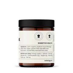 Spoonful of Erbology psyllium powder for a quick fiber boost