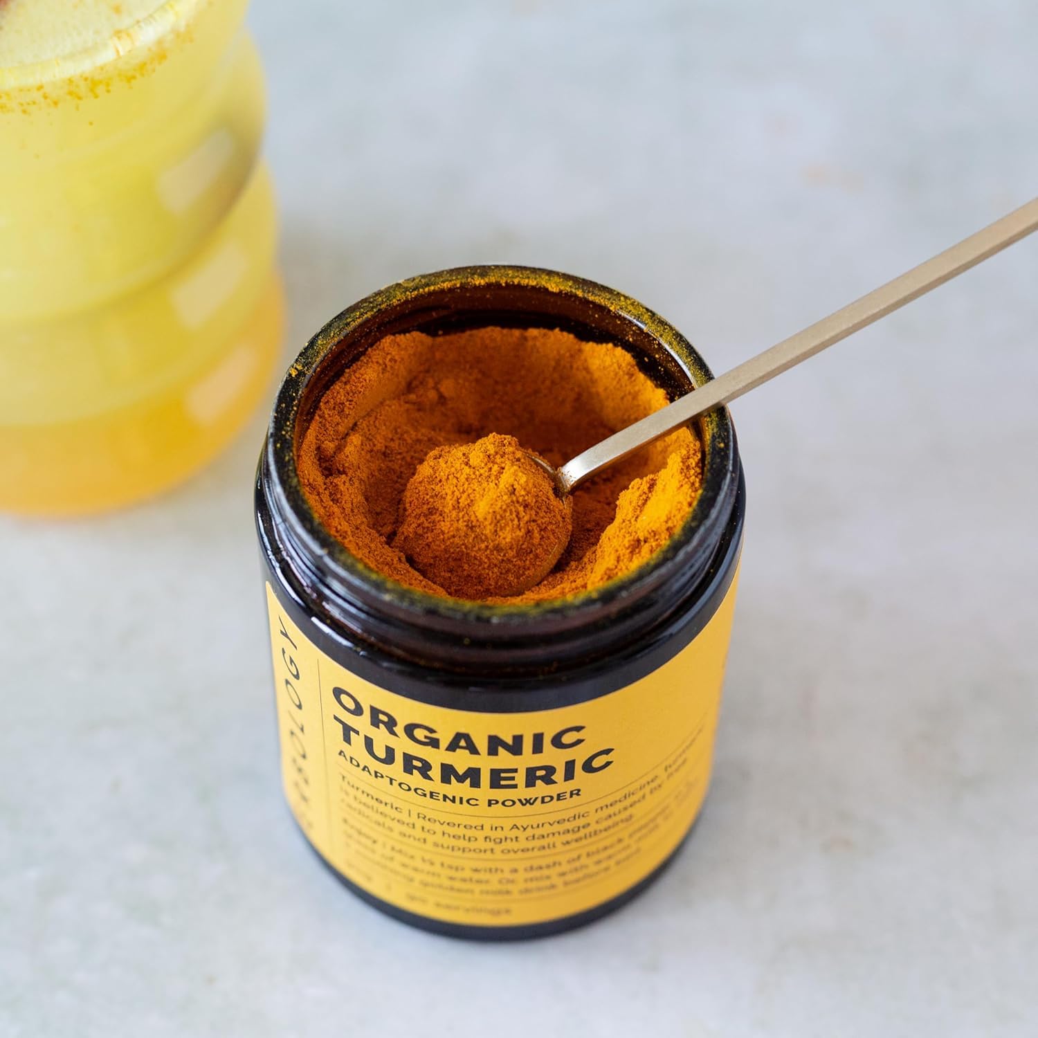 Erbology turmeric sourced from Karnataka farms supporting small farmers.