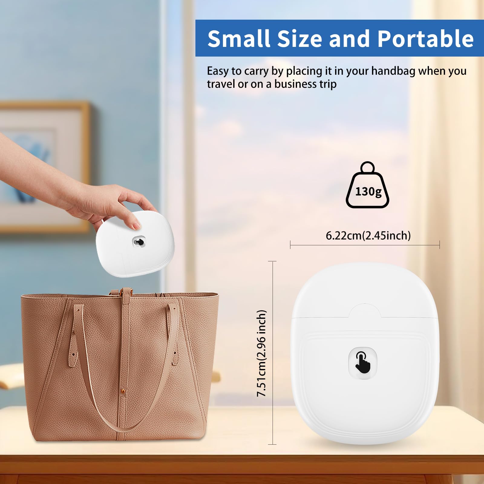 ERDFCV Compact portable nail clipper fits in bags for travel.