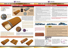 Bio Amethyst Ereada pillow in D-shape mini-roll for cervical comfort