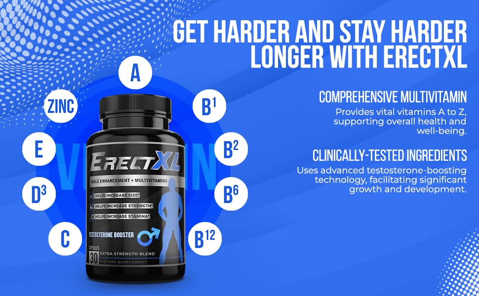 ErectXL bottle on nightstand signaling convenient daily wellness.