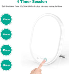 Erligpowht UV-free lamp on desk with large surface for wide, uniform light coverage.