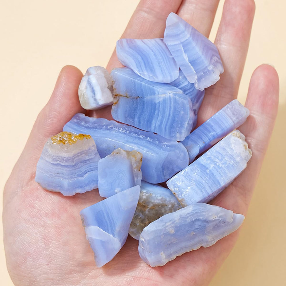 Erliway Blue Lace Agate enhances home or office spaces with natural color.