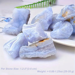 Erliway Blue Lace Agate promotes a soothing ambiance for mindful practice.