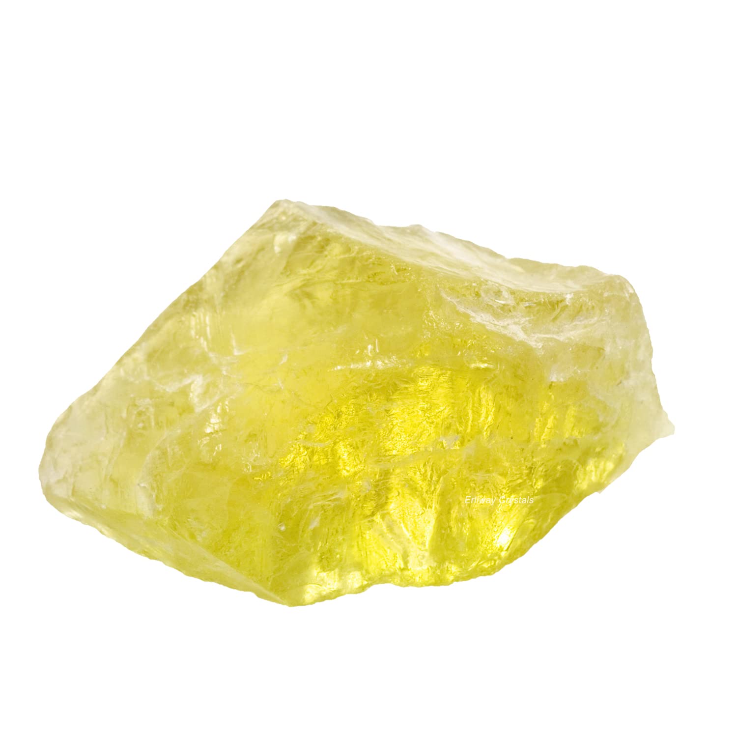 Erliway Citrine raw crystal large closeup for home display and creative spark.