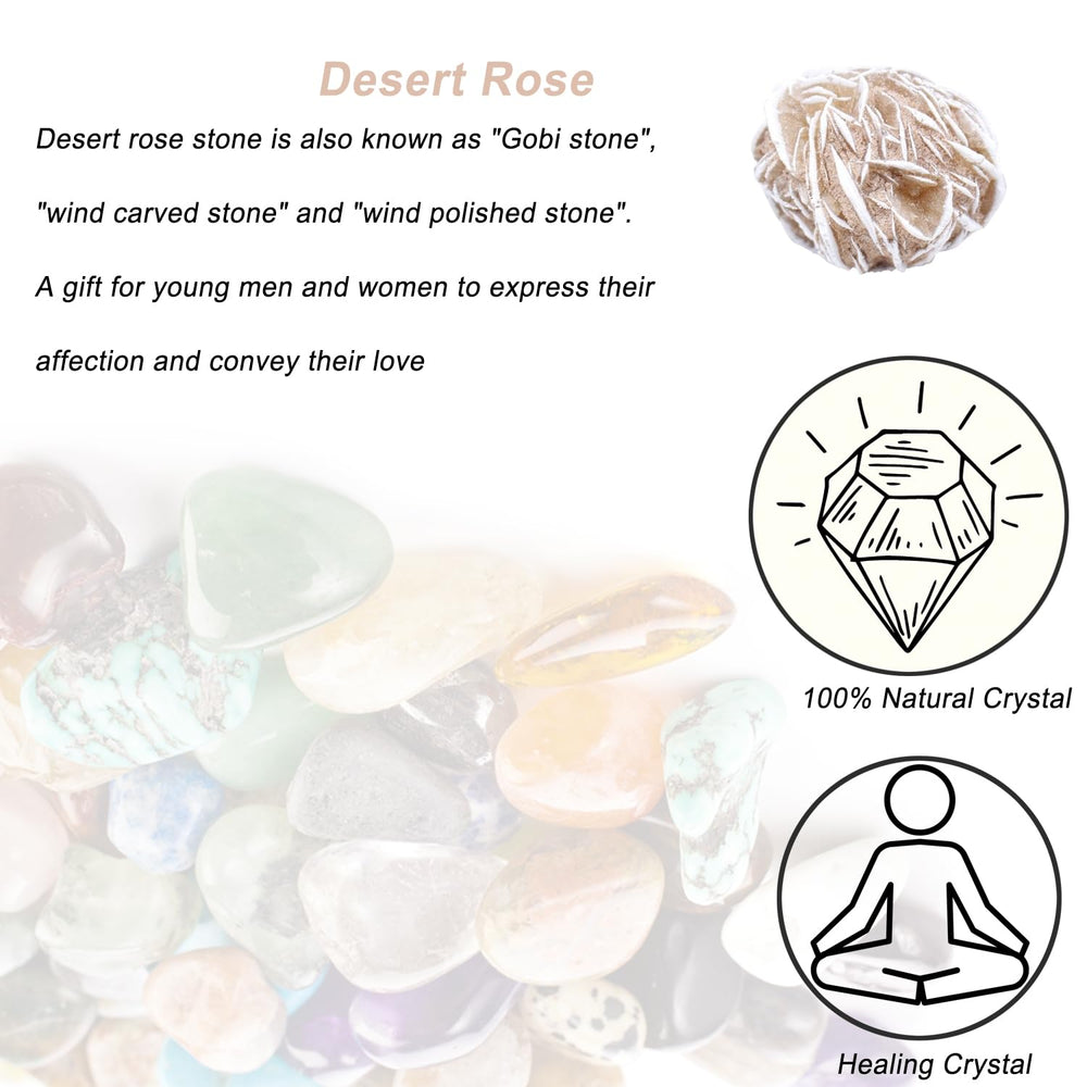 Erliway Desert Rose raw crystal in velvet bag ready for gifting.
