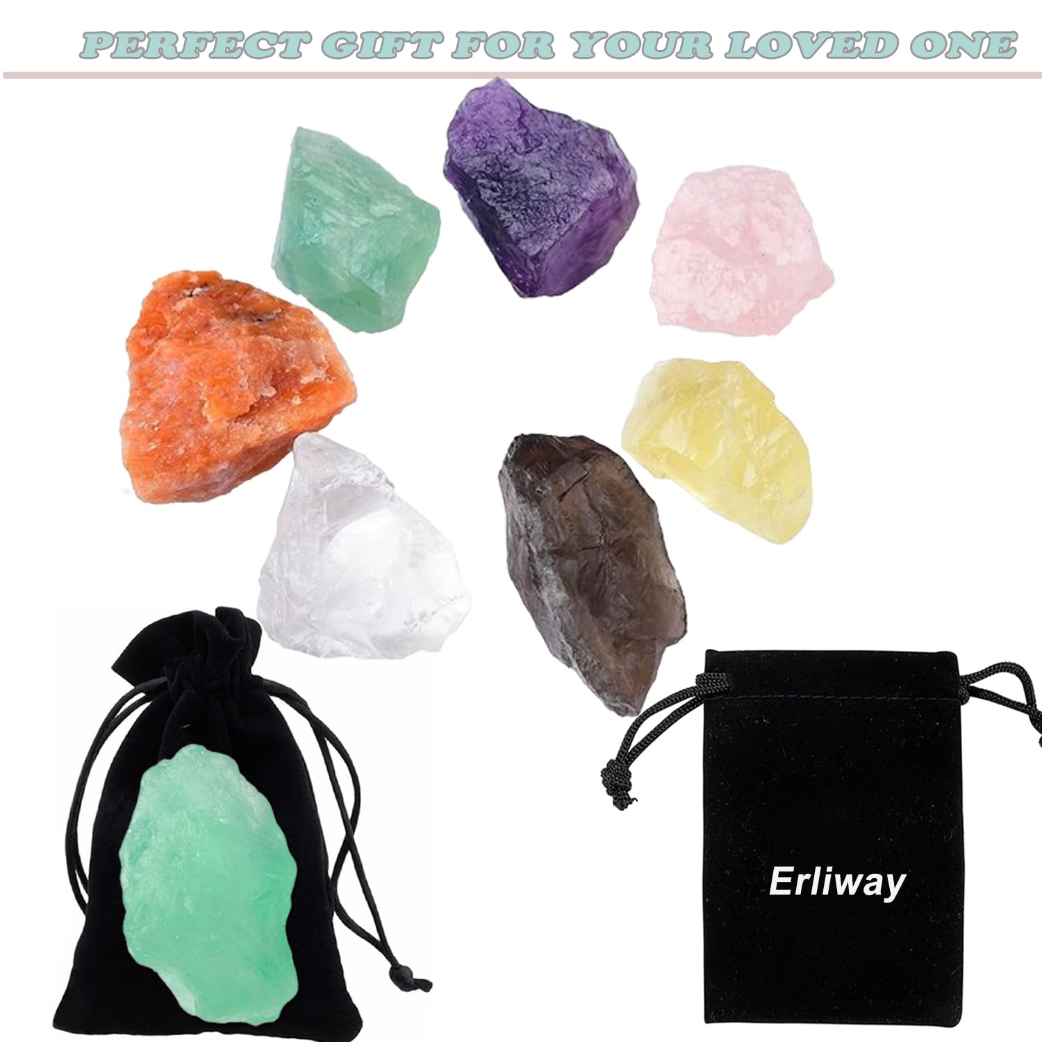 Erliway raw fluorite for gifting to crystal collectors