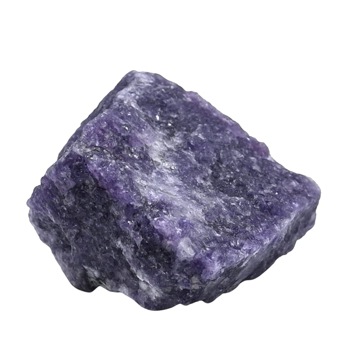 Erliway Lepidolite raw crystal large 1.25-2in for calming meditation and decor