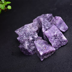 Erliway Lepidolite raw crystal with natural luster for fountain rocks